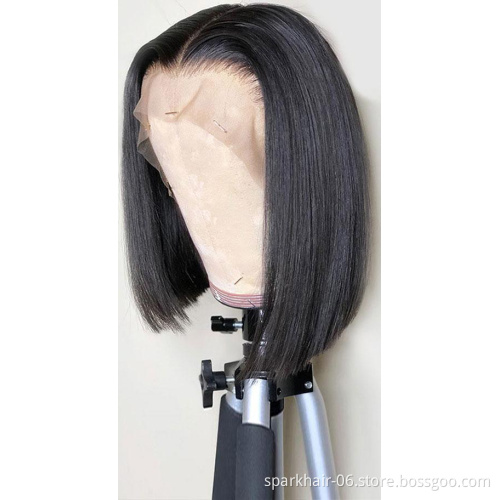 613 Blonde Bob Lace Wig Human Hair,13x4 13x6 Highlight Virgin Lace Front Wig,Platinum 613 Transparent HD Full Lace Frontal Wig
